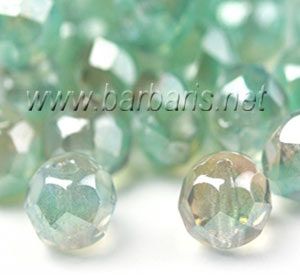 Preciosa Граненные бусины "Морская волна" стекло Preciosa Граненные бусины "Морская волна" стекло