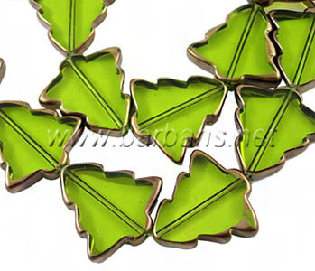 Бусины "Ёлочка" стекло Бусины "Ёлочка" стекло