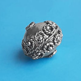 Бусина металл серебро "Шар" (фото)