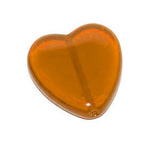 Preciosa Бусины &quot;Оранжевое сердце&quot; стекло