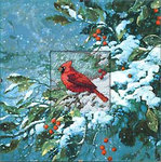 "��������" (Cardinal in Snow)